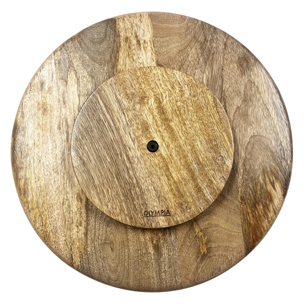 Olympia Revolving Cake Stand Mango Wood 330mm
