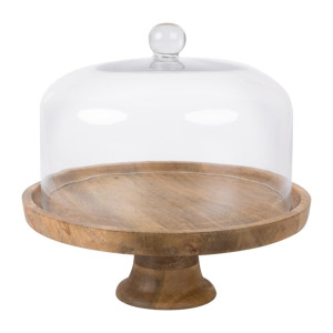 Olympia Cake Stand Mango Wood 330x120mm