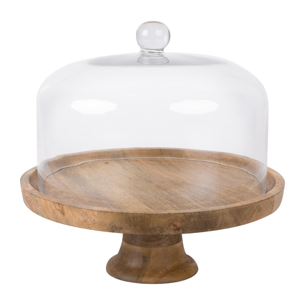 Olympia Cake Stand Mango Wood 330x120mm Olympia Cake Stand Mango Wood 330x120mm