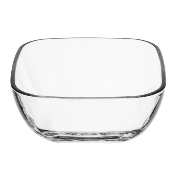 Olympia Square Glass Low Snack Bowls (6 Pack)