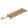 Olympia Rectangular Paddle Board Acacia Wood With Metal Handle 575x152mm