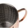 Olympia Barware Hammered Stainless Steel Copper Coated Mugs 440ml Olympia Barware Hammered Stainless Steel Copper Coated Mugs 440ml