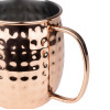 Olympia Barware Hammered Stainless Steel Copper Coated Mugs 440ml Olympia Barware Hammered Stainless Steel Copper Coated Mugs 440ml