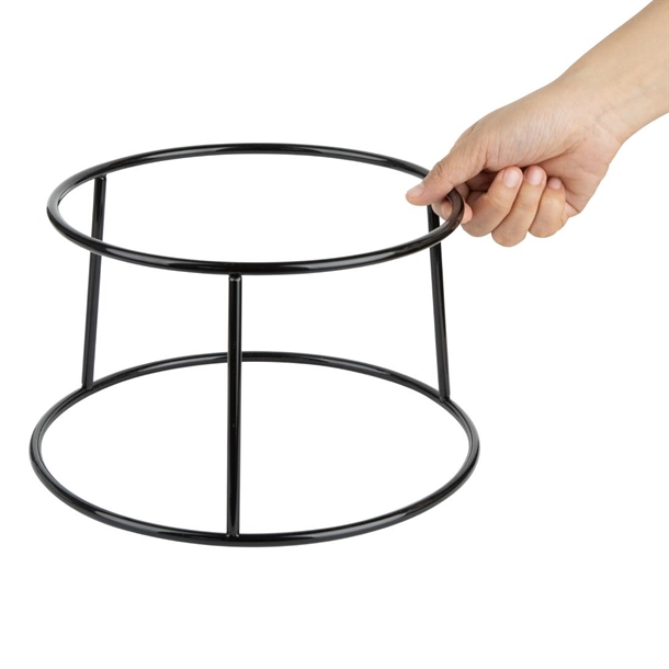 Olympia Non-Slip Riser Round Multi Black Wire 230x260x150mm Olympia Non-Slip Riser Round Multi Black Wire 230x260x150mm