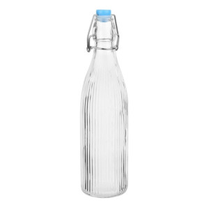 Olympia Ridged Swing Top Water Bottles 500ml (6 Pack)