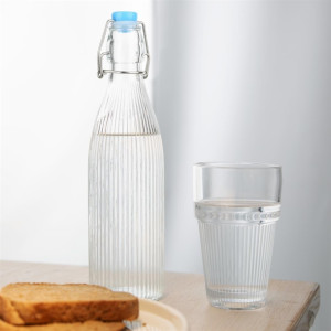 Olympia Ridged Swing Top Water Bottles 500ml (6 Pack)
