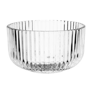 Olympia Round Ridged Glass Snack Bowls (6 Pack)