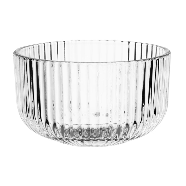 Olympia Round Ridged Glass Snack Bowls (6 Pack) Olympia Round Ridged Glass Snack Bowls (6 Pack)