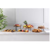 Olympia Round Tray Acacia Wood with Metal Handles 440x405x100mm Olympia Round Tray Acacia Wood with Metal Handles 440x405x100mm