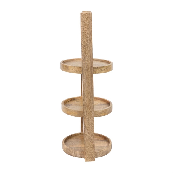 Olympia 3-Tier Stand Mango Wood for 150mm Plates Olympia 3-Tier Stand Mango Wood for 150mm Plates