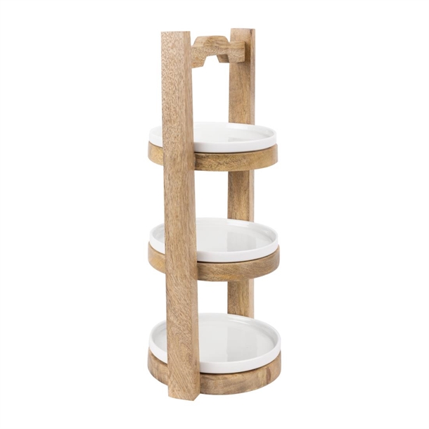 Olympia 3-Tier Stand Mango Wood for 150mm Plates Olympia 3-Tier Stand Mango Wood for 150mm Plates