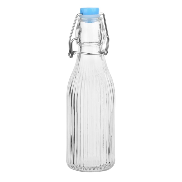 Olympia Ridged Swing Top Water Bottles 200ml (6 Pack) Olympia Ridged Swing Top Water Bottles 200ml (6 Pack)