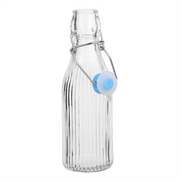 Olympia Ridged Swing Top Water Bottles 200ml (6 Pack) Olympia Ridged Swing Top Water Bottles 200ml (6 Pack)