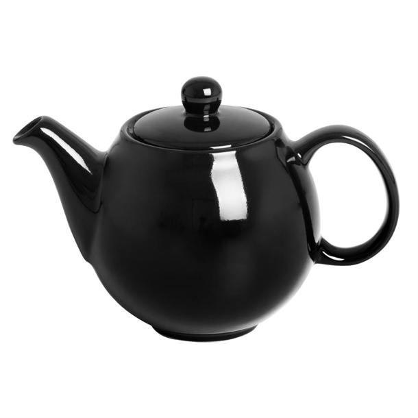 Olympia Café Teapot Black 450ml (2 Pack)