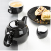Olympia Café Teapot Black 450ml (2 Pack)