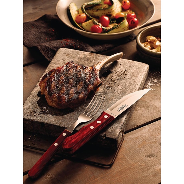 Tramontina Churrasco Steak Knife Polywood Red 120mm (Pack 12) Tramontina Churrasco Steak Knife Polywood Red 120mm (Pack 12)