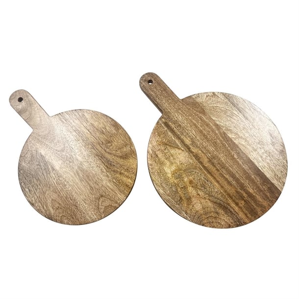 Olympia Round Handled Display Stand Mango Wood with Metal Legs 350x250x80mm Olympia Round Handled Display Stand Mango Wood with Metal Legs 350x250x80mm