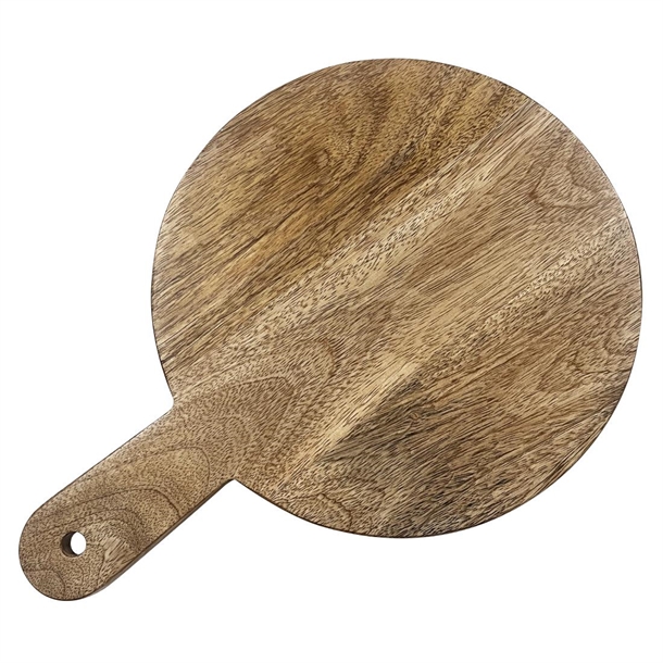 Olympia Round Handled Display Stand Mango Wood with Metal Legs 350x250x80mm Olympia Round Handled Display Stand Mango Wood with Metal Legs 350x250x80mm