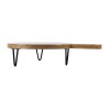 Olympia Round Handled Display Stand Mango Wood with Metal Legs 350x250x80mm Olympia Round Handled Display Stand Mango Wood with Metal Legs 350x250x80mm