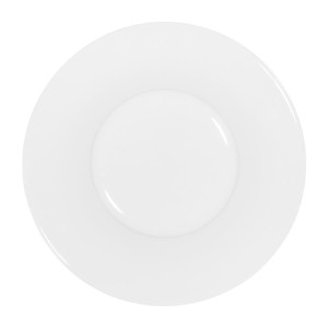 Tablekraft Core Pasta Plate Angled Flare Rim White - 260X43mm (3 Pack)
