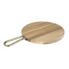 Olympia Round Paddle Board Acacia Wood Metal Handle 458x305mm Olympia Round Paddle Board Acacia Wood Metal Handle 458x305mm