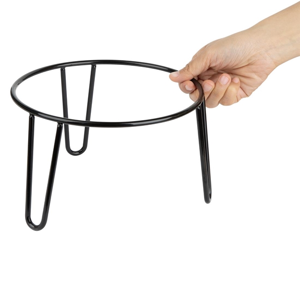 Olympia Non-Slip Riser Round Black Wire 210x120mm Olympia Non-Slip Riser Round Black Wire 210x120mm