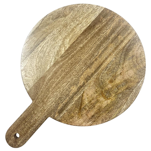 Olympia Round Handled Display Stand Mango Wood with Metal Legs 400x300x80mm