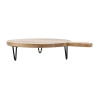 Olympia Round Handled Display Stand Mango Wood with Metal Legs 400x300x80mm