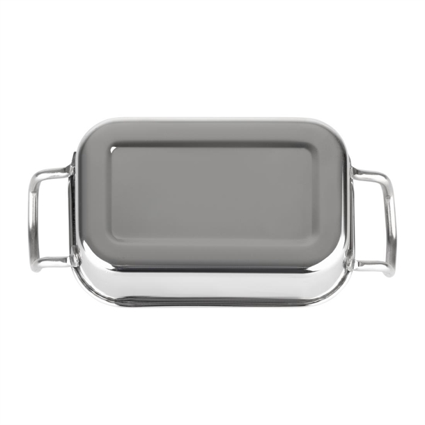 Olympia Table Presentation Rectangular Dish Stainless Steel 140x90mm Olympia Table Presentation Rectangular Dish Stainless Steel 140x90mm