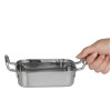 Olympia Table Presentation Rectangular Dish Stainless Steel 140x90mm Olympia Table Presentation Rectangular Dish Stainless Steel 140x90mm