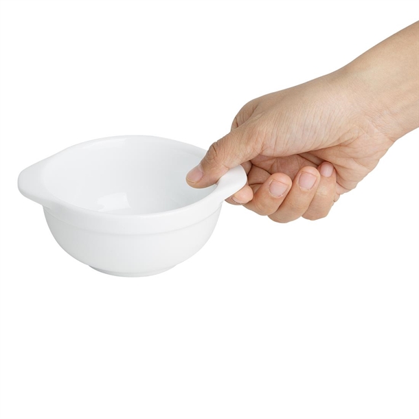 Olympia Whiteware Eared Bowls 250ml (6 Pack) Olympia Whiteware Eared Bowls 250ml (6 Pack)