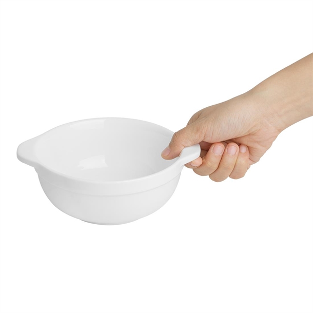 Olympia Whiteware Eared Bowls 640ml (4 Pack) Olympia Whiteware Eared Bowls 640ml (4 Pack)