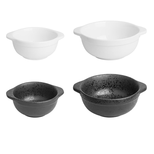 Olympia Whiteware Eared Bowls 640ml (4 Pack) Olympia Whiteware Eared Bowls 640ml (4 Pack)
