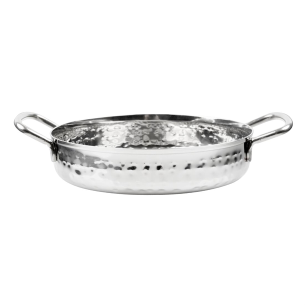 Olympia Table Presentation Handled Dish Stainless Steel Hammered 125mm Olympia Table Presentation Handled Dish Stainless Steel Hammered 125mm