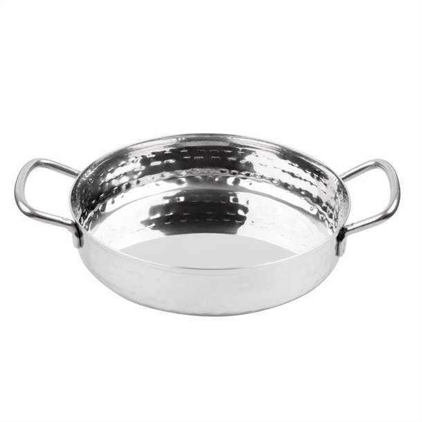Olympia Table Presentation Handled Dish Stainless Steel Hammered 125mm Olympia Table Presentation Handled Dish Stainless Steel Hammered 125mm