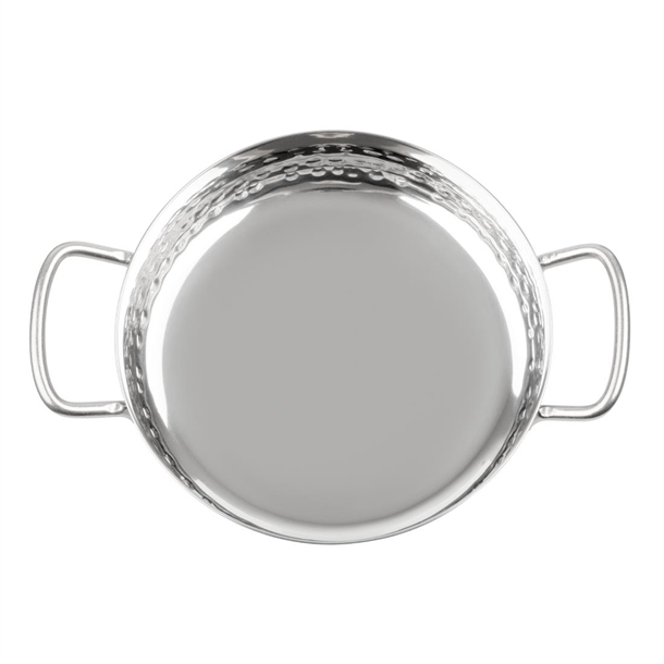 Olympia Table Presentation Handled Dish Stainless Steel Hammered 125mm Olympia Table Presentation Handled Dish Stainless Steel Hammered 125mm