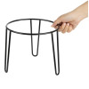 Olympia Non-Slip Riser Round Black Wire 210x180mm