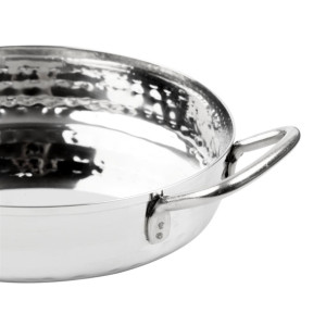 Olympia Table Presentation Handled Dish Stainless Steel Hammered 125mm