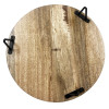 Olympia Round Display Stand Mango Wood with Metal Legs 250x80mm Olympia Round Display Stand Mango Wood with Metal Legs 250x80mm