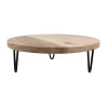 Olympia Round Display Stand Mango Wood with Metal Legs 250x80mm Olympia Round Display Stand Mango Wood with Metal Legs 250x80mm