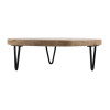 Olympia Round Display Stand Mango Wood with Metal Legs 250x80mm Olympia Round Display Stand Mango Wood with Metal Legs 250x80mm