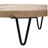 Olympia Round Display Stand Mango Wood with Metal Legs 250x80mm Olympia Round Display Stand Mango Wood with Metal Legs 250x80mm