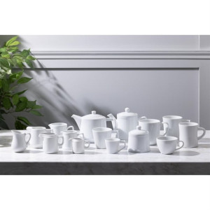 Olympia Whiteware Deco Cups 150ml (6 Pack)