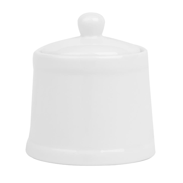 Olympia Whiteware Pier Sugar Bowls with Lids 250ml (6 Pack) Olympia Whiteware Pier Sugar Bowls with Lids 250ml (6 Pack)