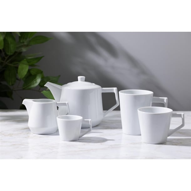 Olympia Whiteware Deco Cups 150ml (6 Pack)
