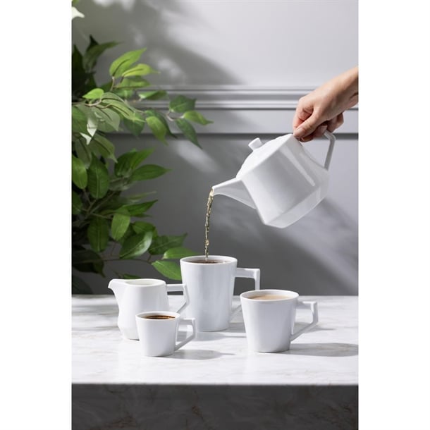 Olympia Whiteware Deco Cups 150ml (6 Pack)