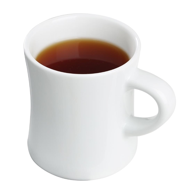 Olympia Whiteware Hollow Mugs 300ml (6 Pack) Olympia Whiteware Hollow Mugs 300ml (6 Pack)
