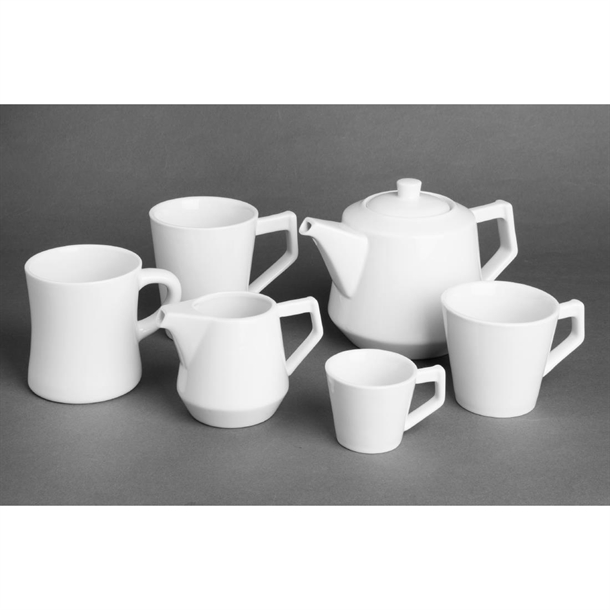 Olympia Whiteware Hollow Mugs 300ml (6 Pack) Olympia Whiteware Hollow Mugs 300ml (6 Pack)