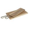 Olympia Rectangular Paddle Board Acacia Wood with Metal Handles 615x260x20mm Olympia Rectangular Paddle Board Acacia Wood with Metal Handles 615x260x20mm