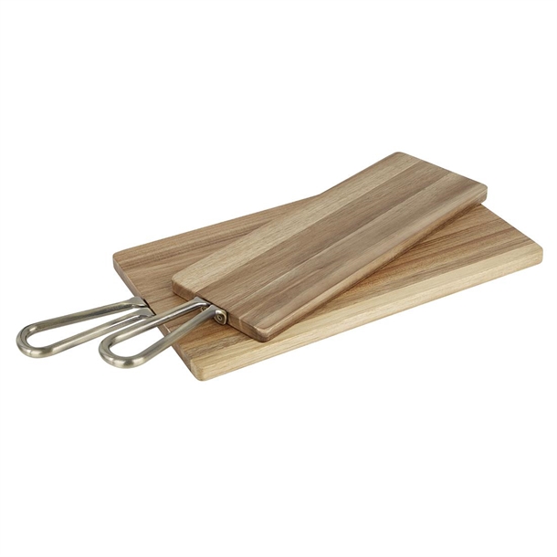 Olympia Rectangular Paddle Board Acacia Wood with Metal Handles 615x260x20mm Olympia Rectangular Paddle Board Acacia Wood with Metal Handles 615x260x20mm